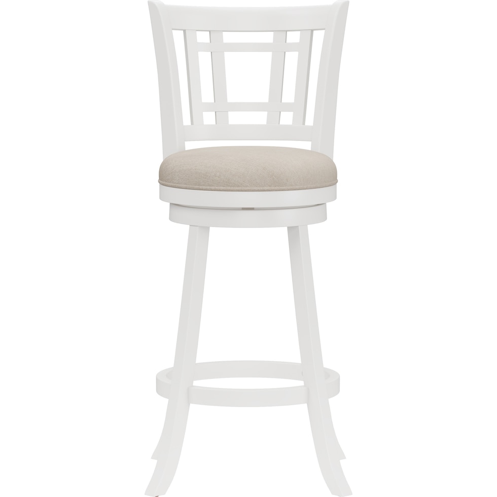 genoa white bar stool   