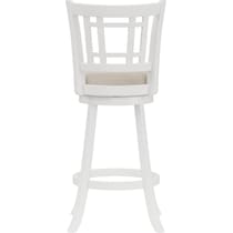 genoa white bar stool   