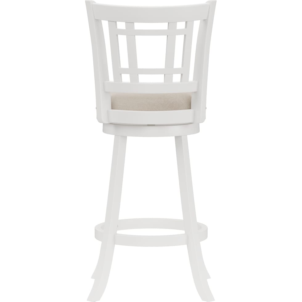 genoa white bar stool   