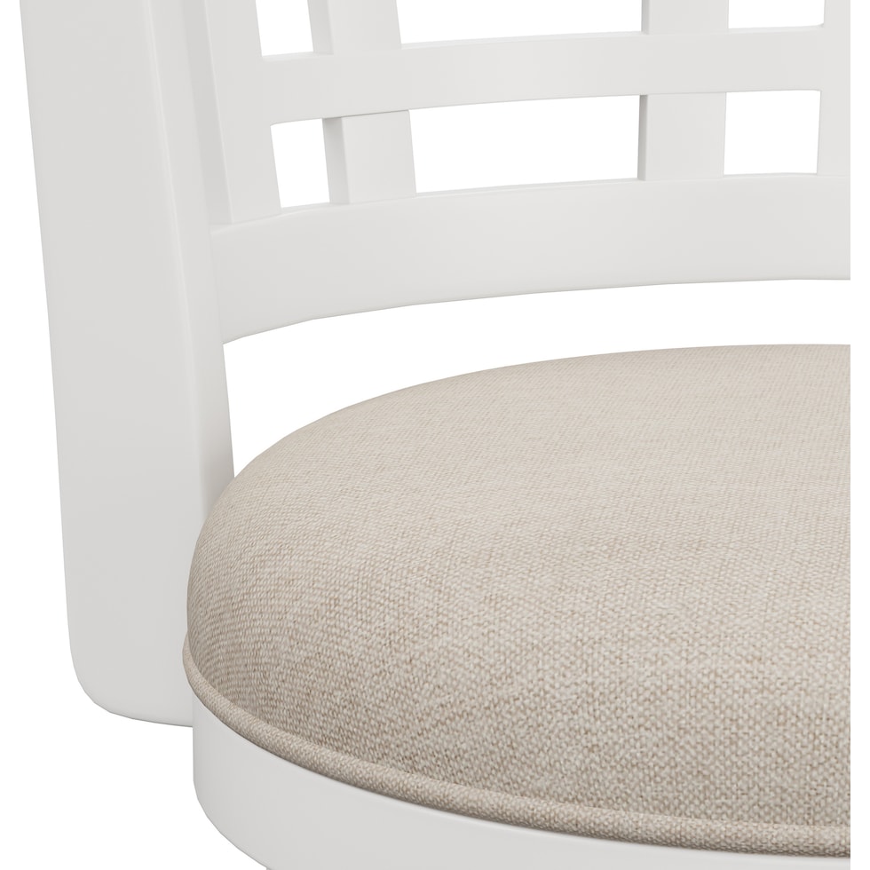 genoa white bar stool   