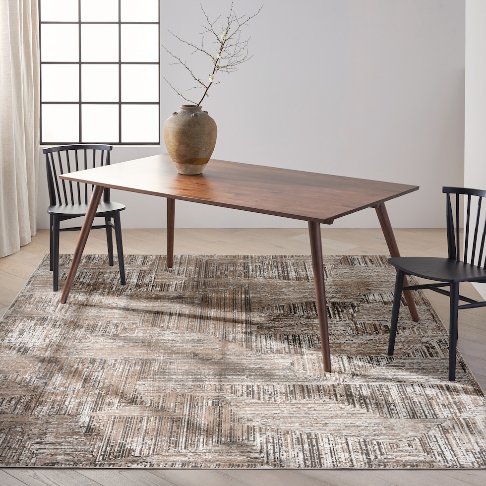 genova black ivory area rug  x    