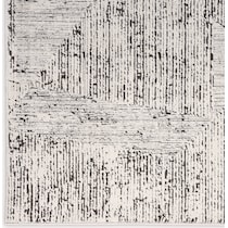 genova cream black area rug  x    