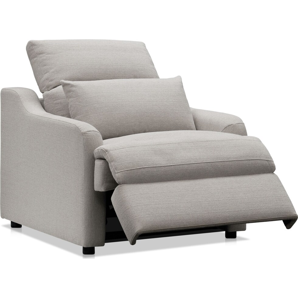 gentry gray recliner   