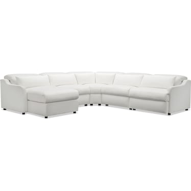 Gentry 5-Piece Dual-Power Reclining Sectional with Adjustable Chaise