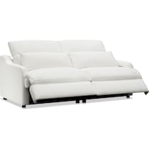 gentry white loveseat   