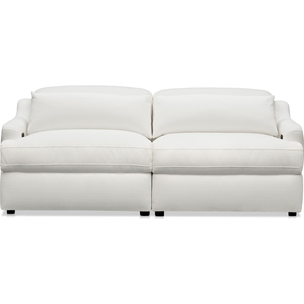 gentry white loveseat   