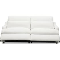 gentry white loveseat   