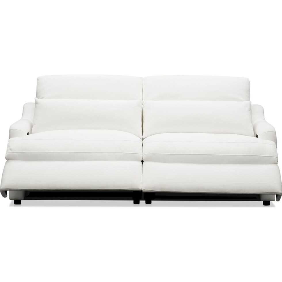 gentry white loveseat   