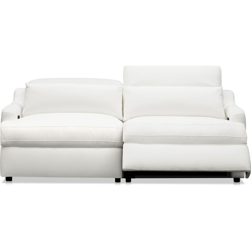 gentry white loveseat   