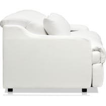 gentry white loveseat   