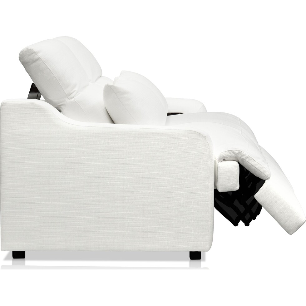 gentry white loveseat   