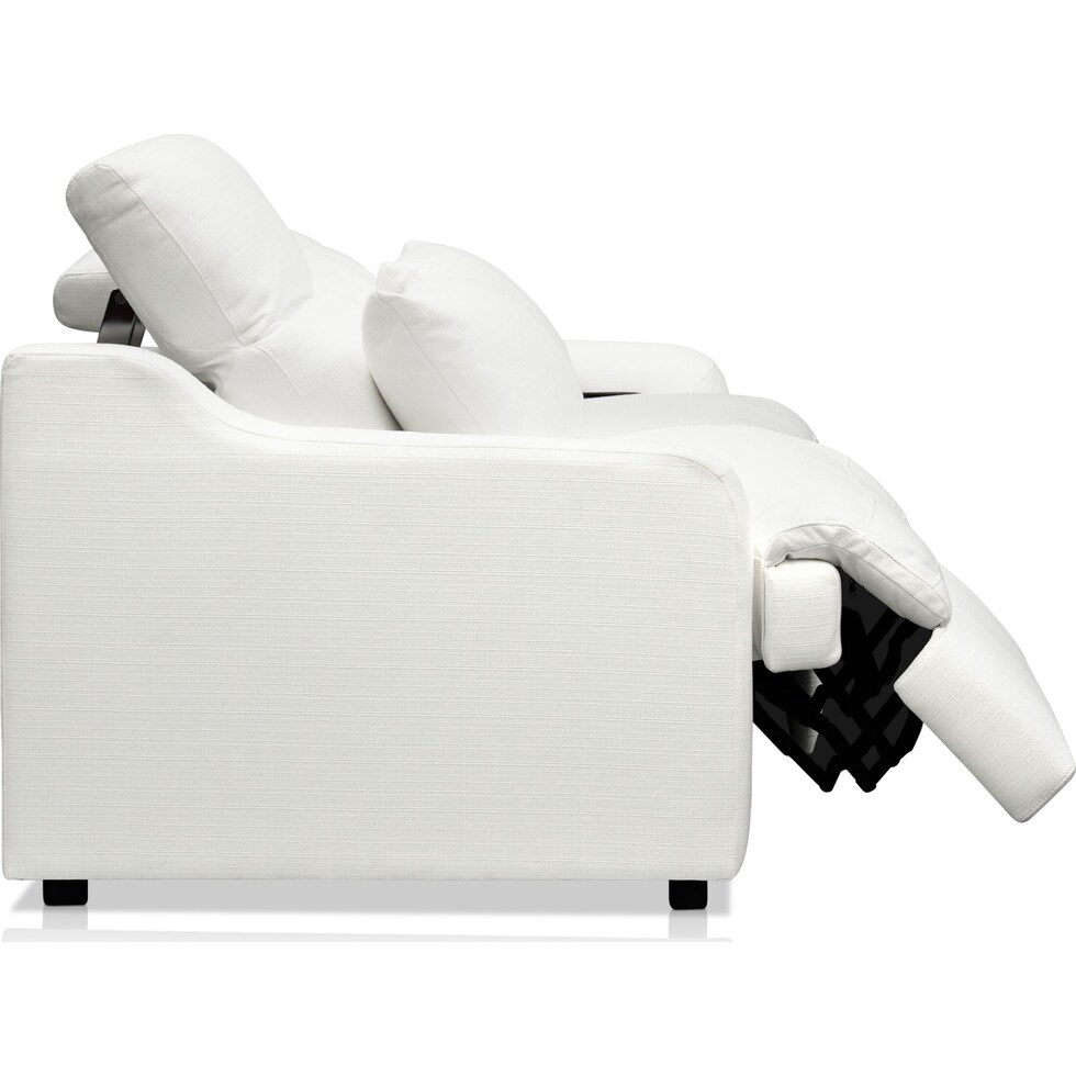 gentry white loveseat   