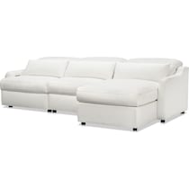 gentry white sectional   