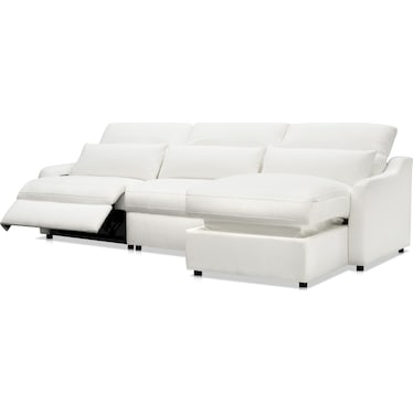 Gentry 3-Piece Dual-Power Reclining Sectional with Adjustable Chaise