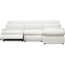 gentry white sectional   