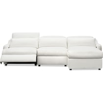 gentry white sectional   