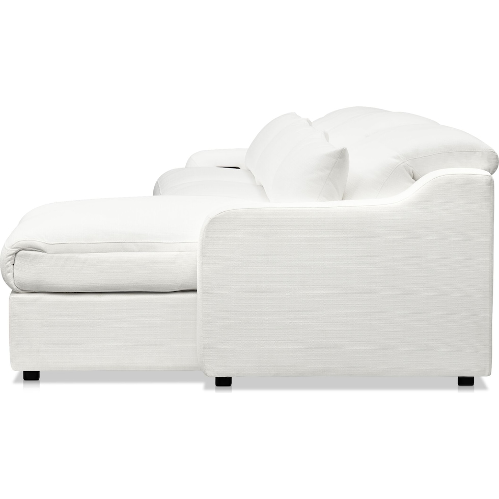 gentry white sectional   