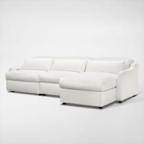 gentry white sectional   