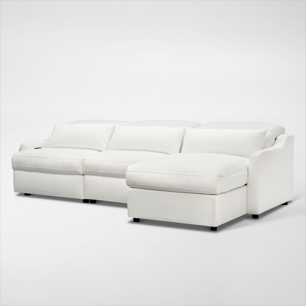 gentry white sectional   