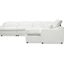 gentry white sectional   