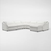 gentry white sectional   