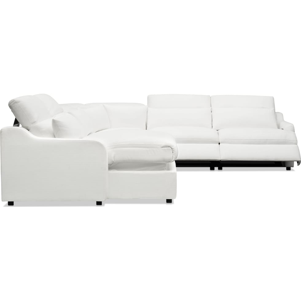 gentry white sectional   