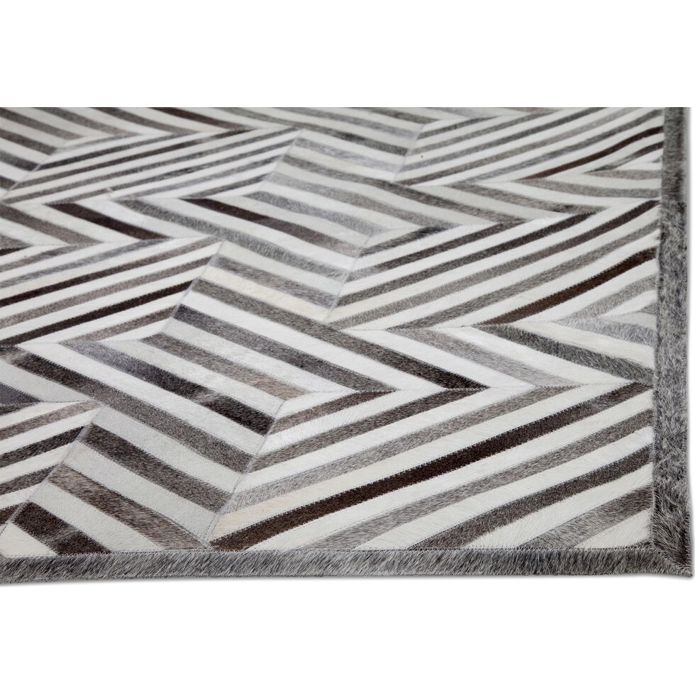 geo hide gray area rug  x    