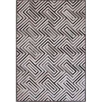 geo hide gray area rug  x    