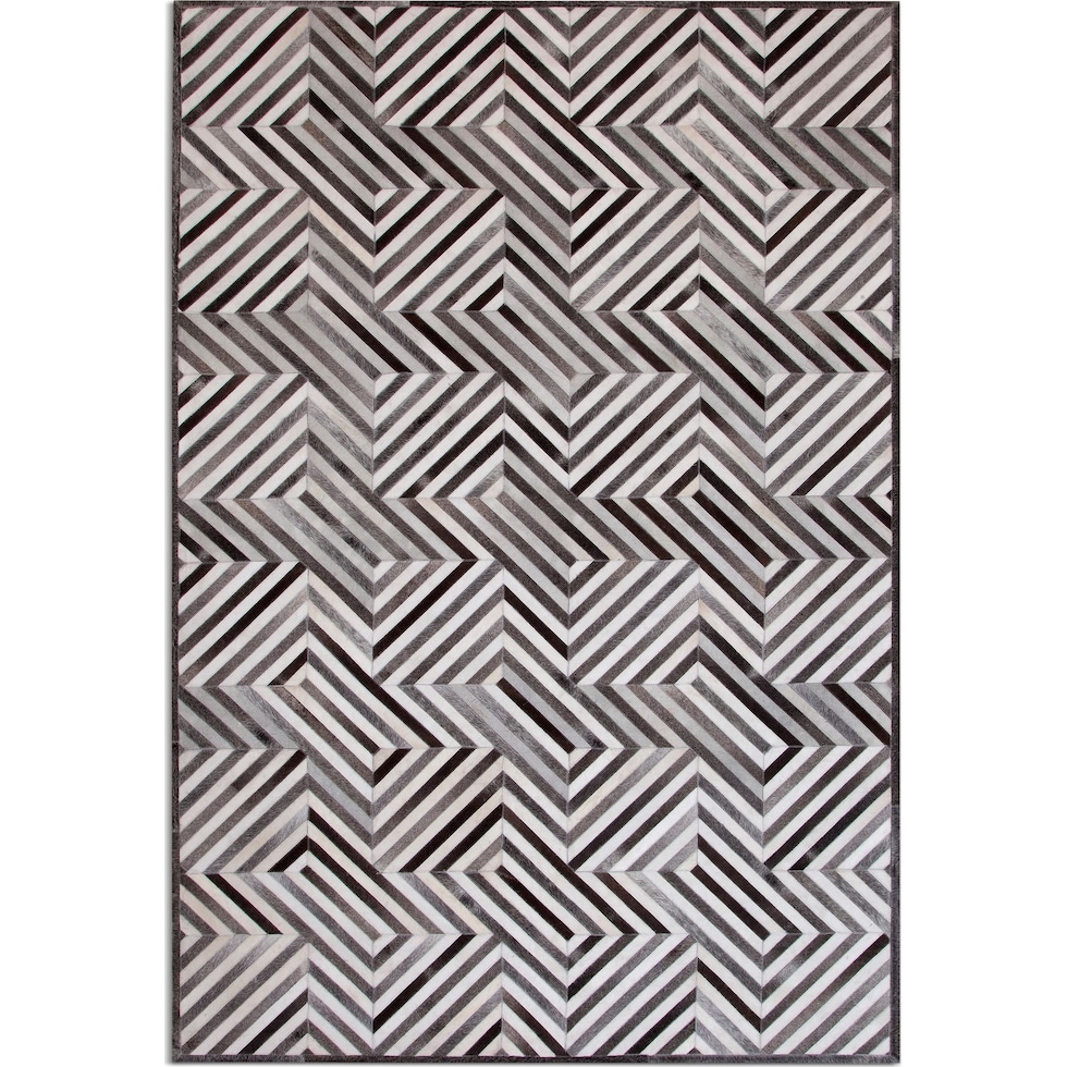 geo hide gray area rug  x    