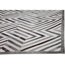 geo hide gray area rug  x    