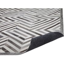 geo hide gray area rug  x    