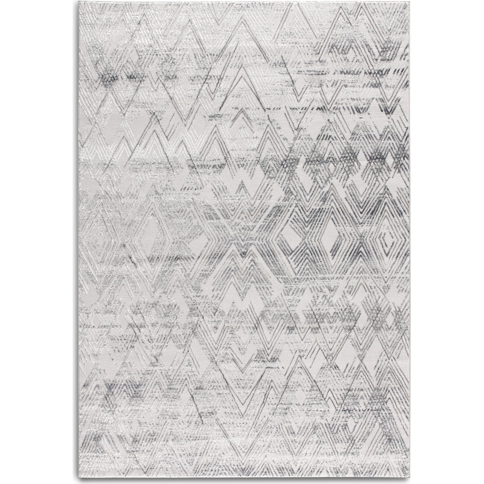 geo gray area rug  x    