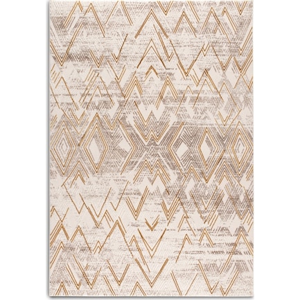 Geo 5' X 8' Area Rug - Beige