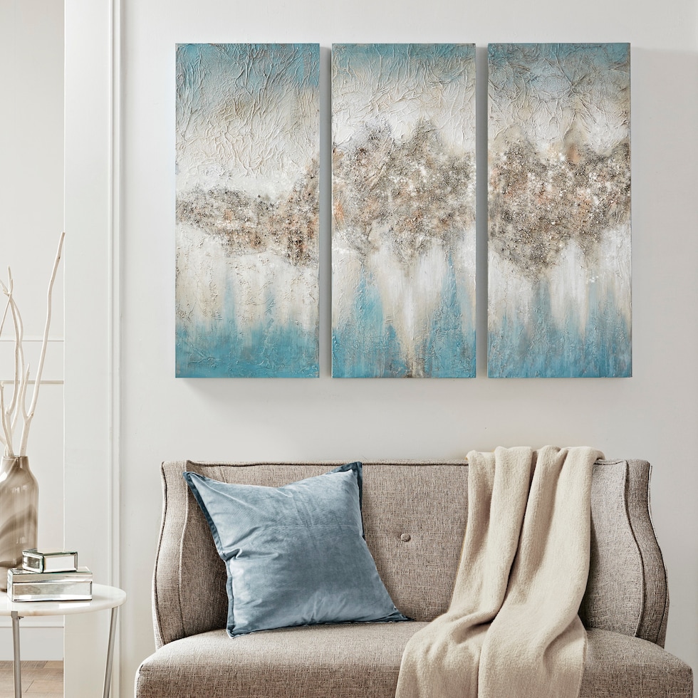 geod blue wall art   