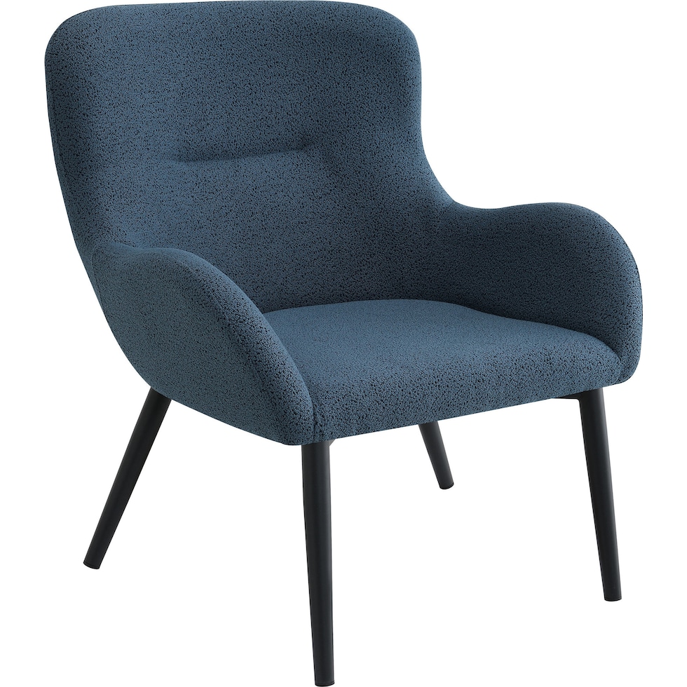 george blue accent chair   