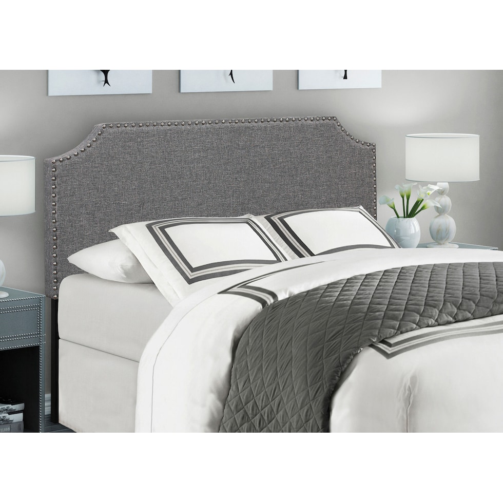 georgia gray full queen headboard   