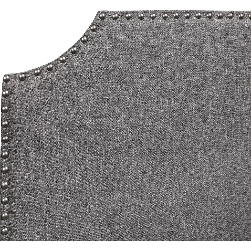 georgia gray full queen headboard   