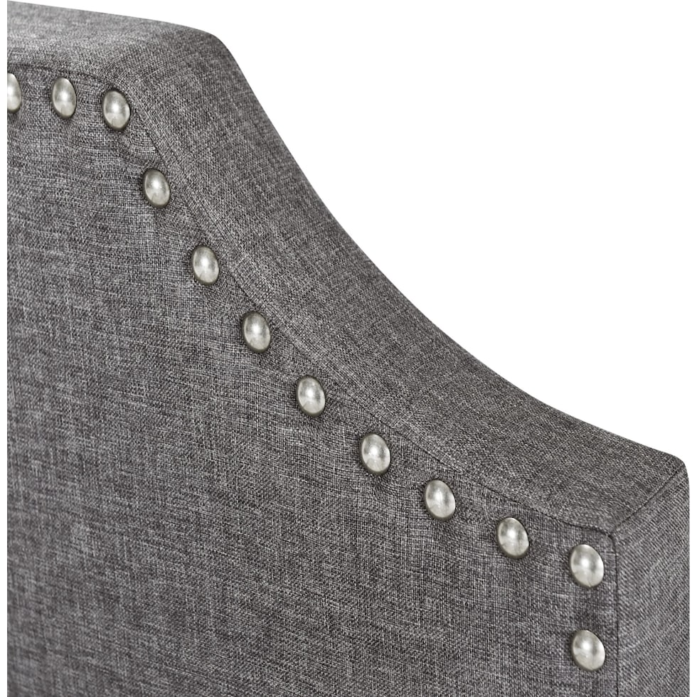 georgia gray full queen headboard   
