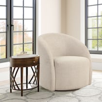 georgia neutral accent chair   