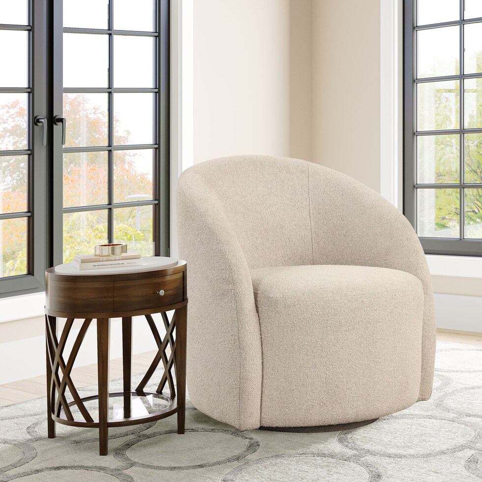 georgia neutral accent chair   