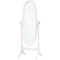 geraldine white floor mirror   