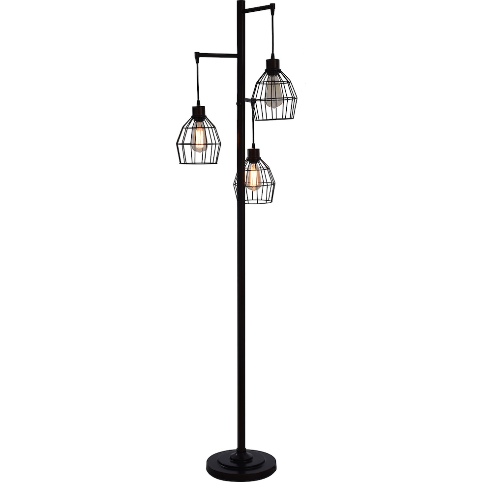 gerel dark brown floor lamp   