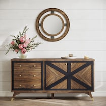 gertrude light brown console table   