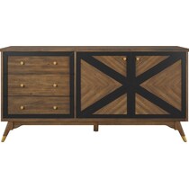 gertrude light brown console table   