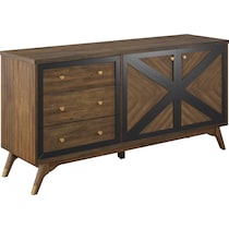 gertrude light brown console table   