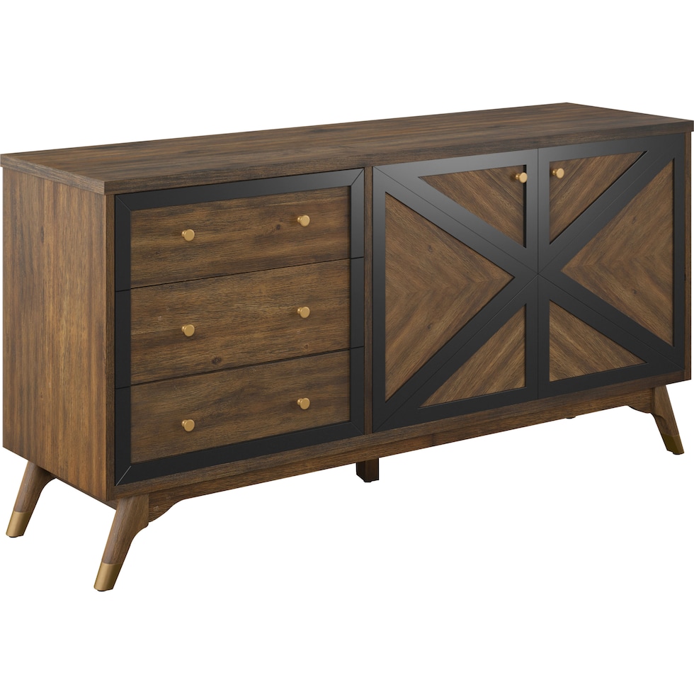 gertrude light brown console table   