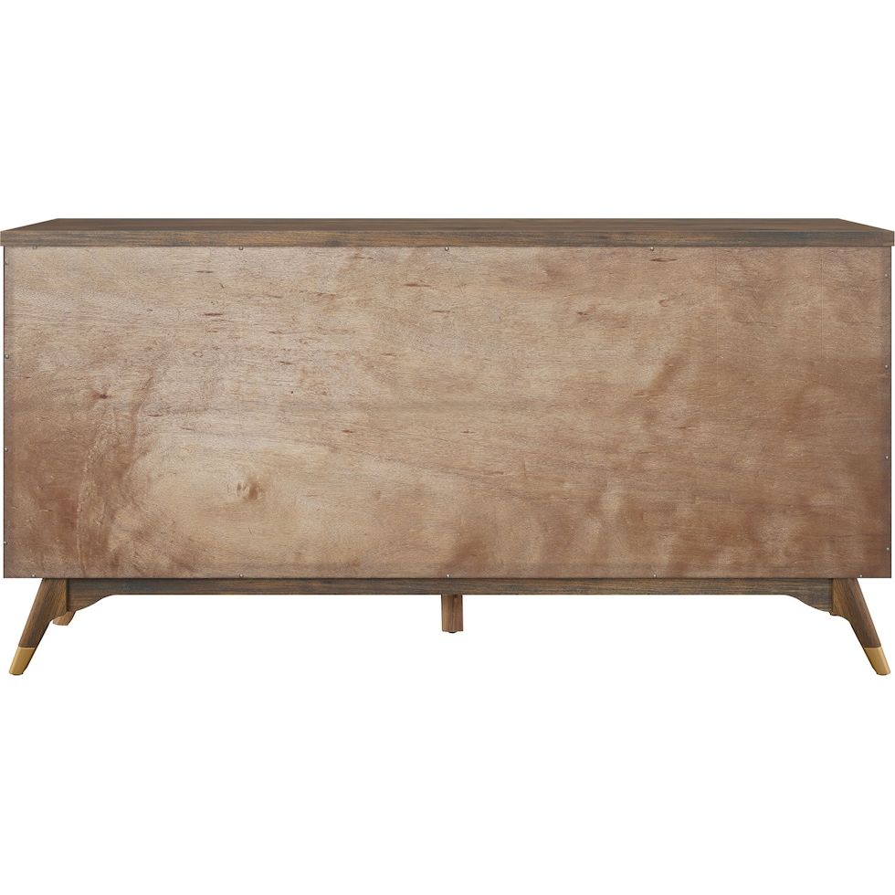 gertrude light brown console table   