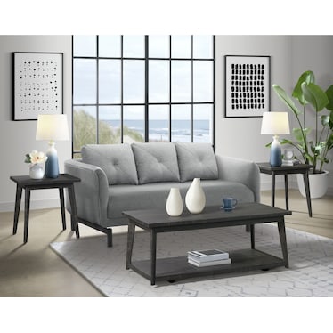 Gianna 3-Piece Accent Table Set with Coffee Table and 2 End Tables