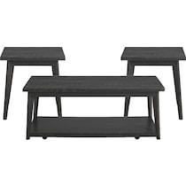 gianna black pc table set   