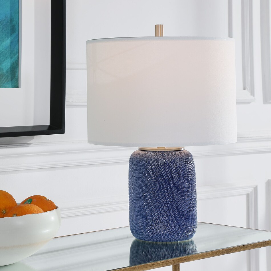 gianne blue table lamp   